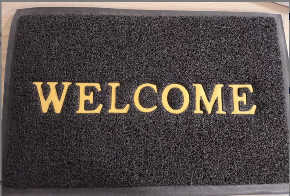 שטיח - WELCOME - כיתוב צהוב